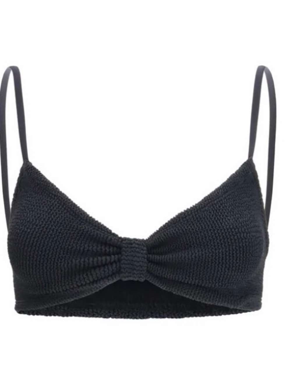 Hunza G Bikini Top in Black